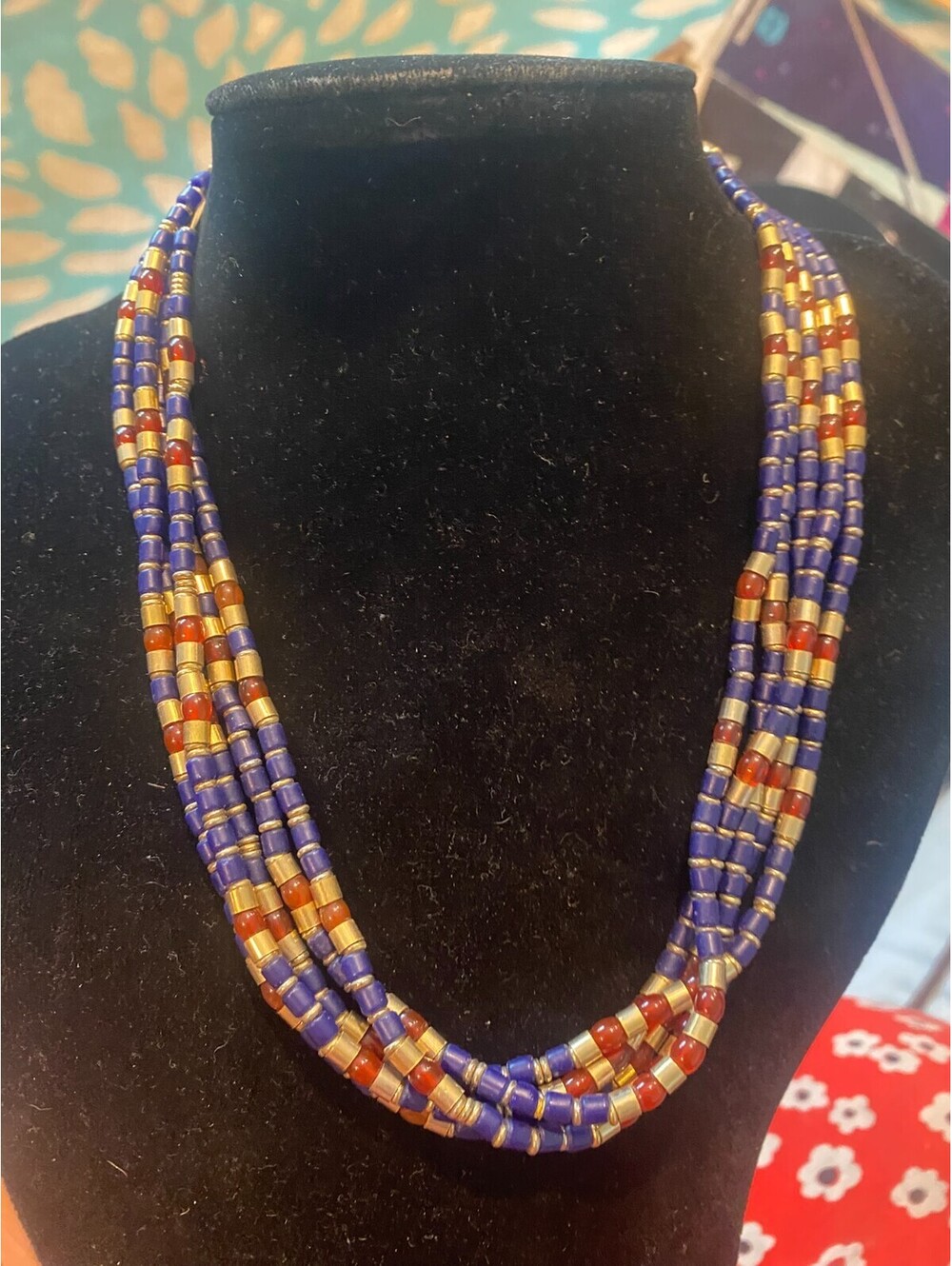 vintage boho statement necklace